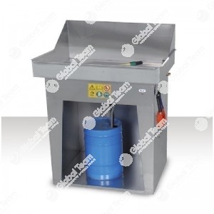 Vaschetta lavapezzi manuale pneumatica - a freddo - Vasca 900x600 mm - da utilizzare con solventi o prodotti base acqua