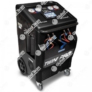 Stazione BI-GAS di ricarica impianti aria condizionata automatica SNAP-ON per vetture ed autocarri - gas R134a+R1234YF - serbatoio 12+12kg - display 5 - stampante termica