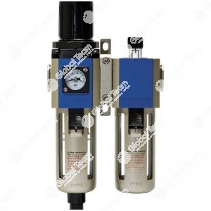 Riduttore di pressione aria + Lubrificazione - Att. 1/4'' - Bar max 12