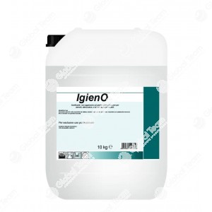 Tanica da 10 litri - Prodotto Igieno è un igienizzante a base di perossido d’idrogeno stabilizzato e sali quaternari d’ammonio ad ampio spettro d’azione, non aggressivo per il trattamento di utensili, attrezzature e superfici lavabili.L’azione combinata d