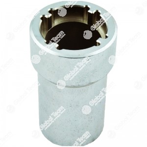Chiave per ghiere cambi IVECO Daily - n. denti interni   4 - Misura tra denti  38,5mm - Esterno ghiera   44mm - Larghezza dente 4,5mm - Profondita' 78mm