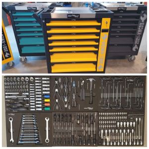 Promo carrello a 7 cassetti completo di attrezzature da grossi stock 